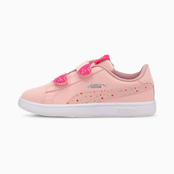 Puma Smash v2 Candy Lány Tornacipő Rózsaszín | HU57174