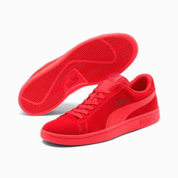 Puma Smash v2 Férfi Tornacipő Piros Piros Fekete | HU86659