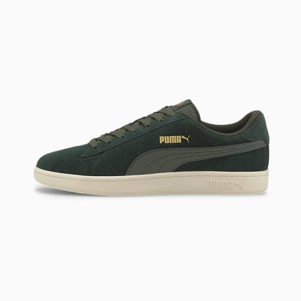 Puma Smash v2 Férfi Tornacipő Zöld Arany Fehér | HU26191