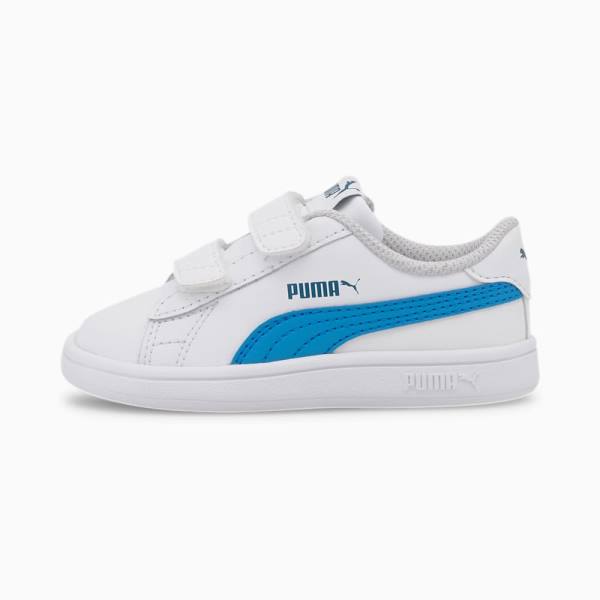 Puma Smash v2 Lány Tornacipő Fehér Kék | HU20145