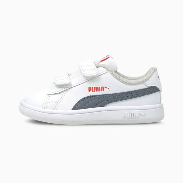 Puma Smash v2 Lány Tornacipő Fehér Szürke | HU09938