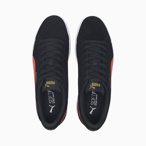 Puma Smash v2 Női Tornacipő Fekete Korall Arany Fehér | HU40426