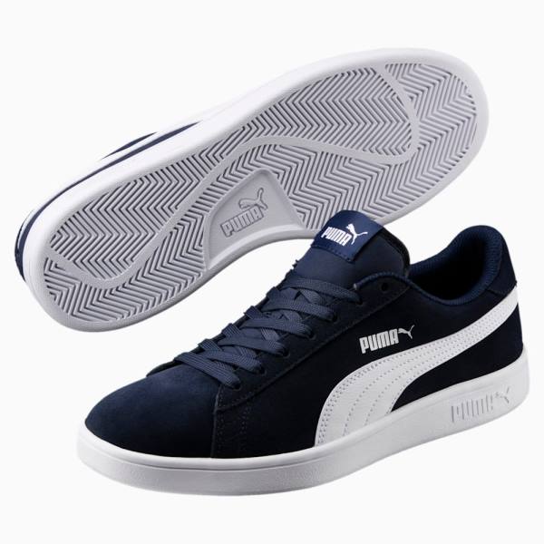 Puma Smash v2 Női Tornacipő Sötétkék Fehér | HU99402