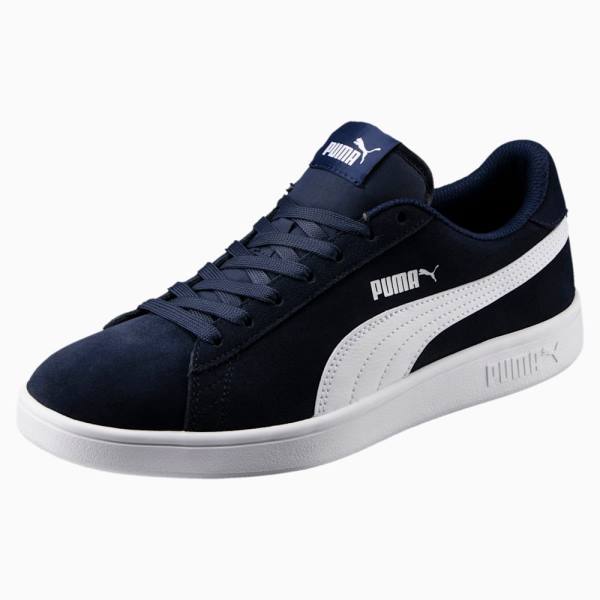 Puma Smash v2 Női Tornacipő Sötétkék Fehér | HU99402