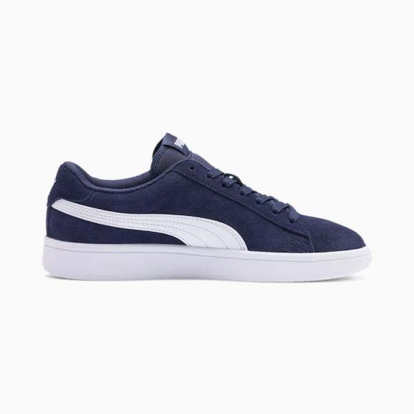 Puma Smash v2 Suede Jr Fiú Tornacipő Sötétkék Fehér | HU33906