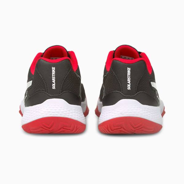 Puma Solarstrike Indoor Sports Férfi Kézilabda Cipő Fekete Piros Fehér | HU62317