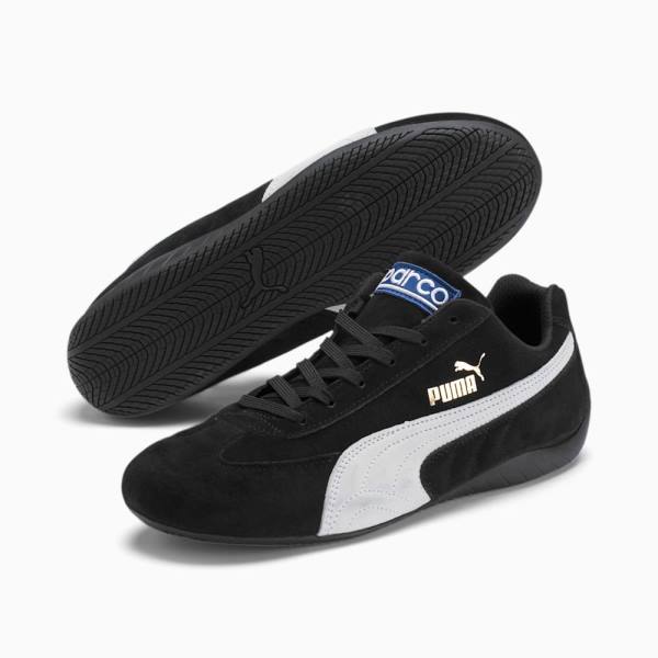 Puma SpeedCat Sparco Férfi Motorsport Cipő Fekete Fehér | HU61769