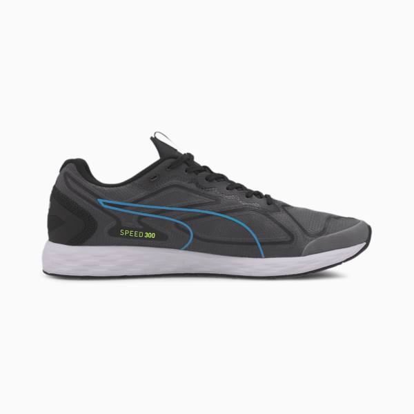 Puma Speed 300 Racer 2 Férfi Futócipő Fekete Kék Sárga | HU63045