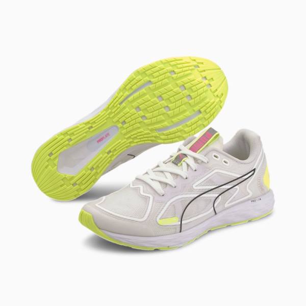 Puma Speed 300 Racer 2 Női Futócipő Fehér Sárga Fekete Rózsaszín | HU02649