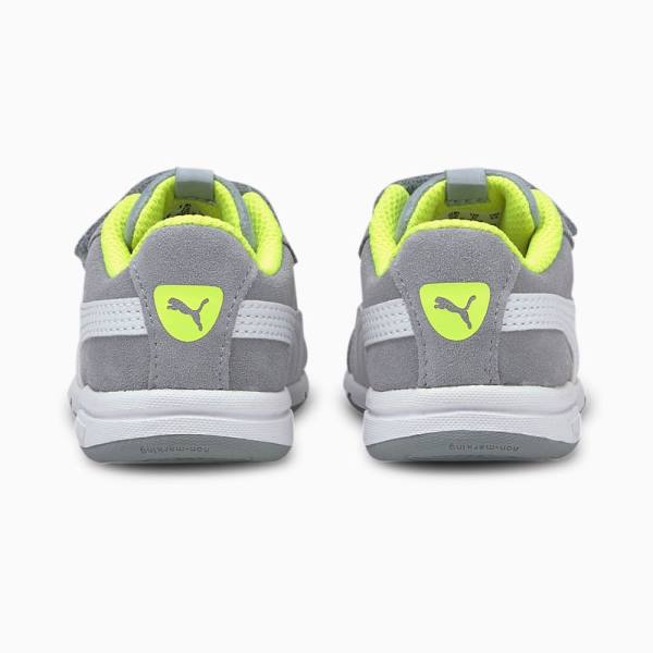 Puma Stepfleex 2 SD V Fiú Tornacipő Barna Fehér Sárga | HU52936