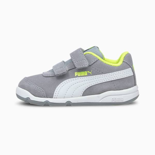 Puma Stepfleex 2 SD V Fiú Tornacipő Barna Fehér Sárga | HU52936