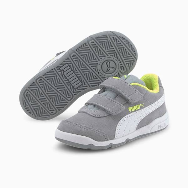 Puma Stepfleex 2 SD V Lány Tornacipő Barna Fehér Sárga | HU03165