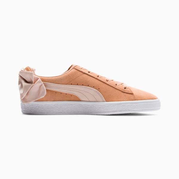 Puma Suede Bow Női Tornacipő Korall Narancssárga | HU31972