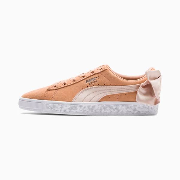 Puma Suede Bow Női Tornacipő Korall Narancssárga | HU31972