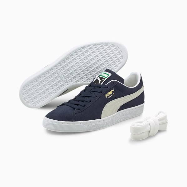 Puma Suede Classic XXI Férfi Tornacipő Sötétkék Fehér | HU11305