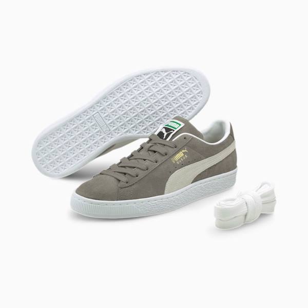 Puma Suede Classic XXI Férfi Tornacipő Szürke Fehér | HU46771