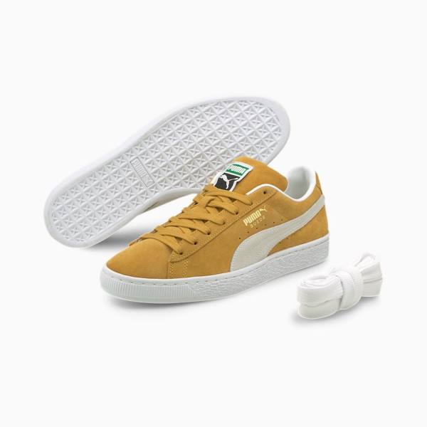 Puma Suede Classic XXI Férfi Tornacipő Sárga Fehér | HU61202