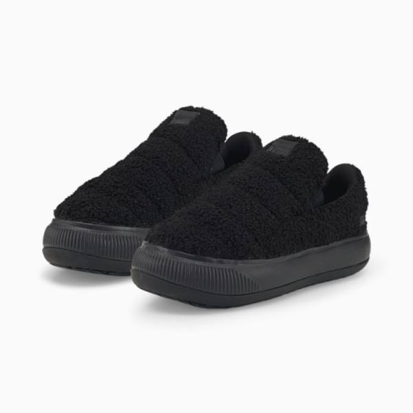 Puma Suede Mayu Slip-On Teddy Női Szandál Fekete | HU87509