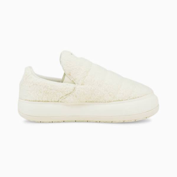 Puma Suede Mayu Slip-On Teddy Női Szandál Fehér | HU88481