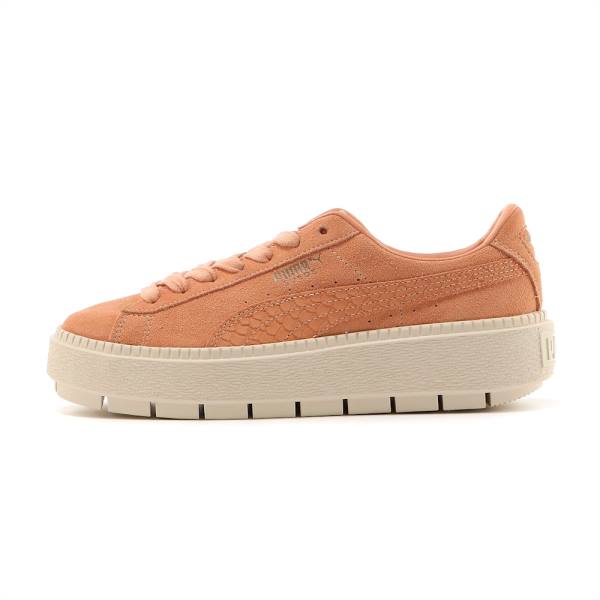 Puma Suede Platform Trace Animal Dusty Coral Női Tornacipő Korall Barna | HU21966