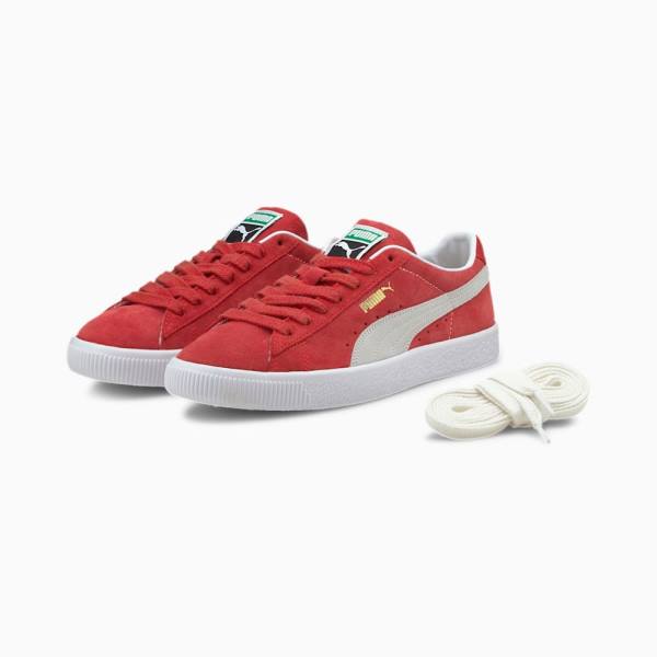 Puma Suede VTG Férfi Tornacipő Piros Fehér | HU55783