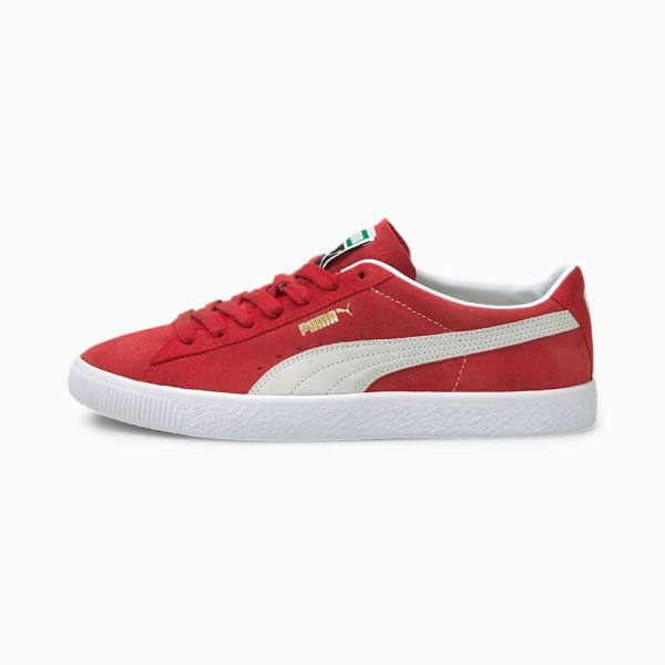 Puma Suede VTG Férfi Tornacipő Piros Fehér | HU55783