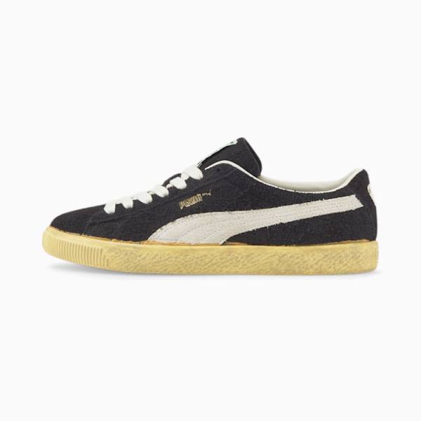 Puma Suede VTG The NeverWorn Férfi Tornacipő Fekete Fehér Sárga | HU20203