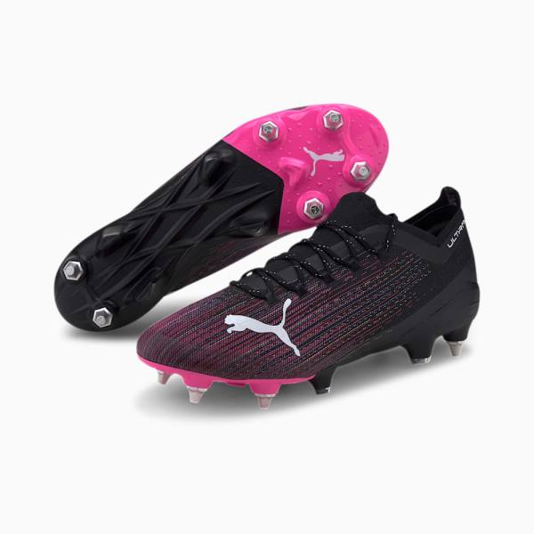 Puma ULTRA 1.1 MxSG Férfi Focicipő Fekete Rózsaszín | HU47589