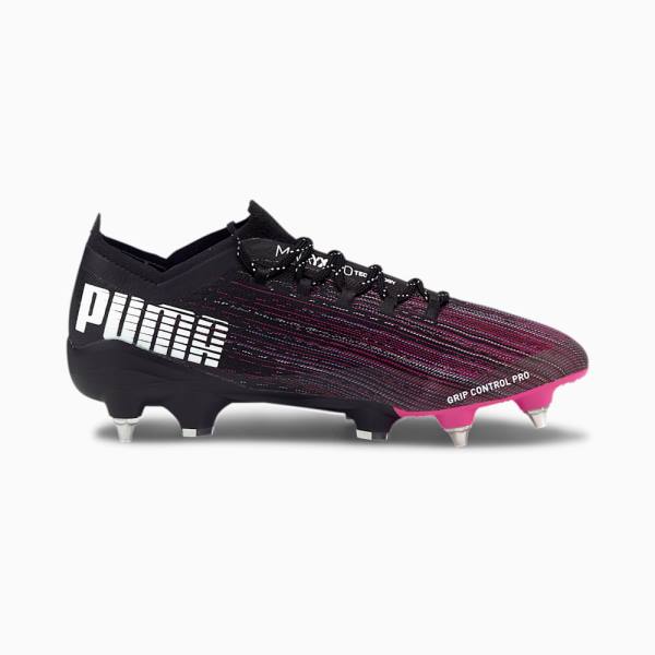 Puma ULTRA 1.1 MxSG Férfi Focicipő Fekete Rózsaszín | HU47589