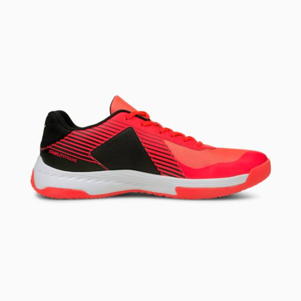 Puma Varion Indoor Sports Férfi Kézilabda Cipő Piros Fehér Fekete | HU11555