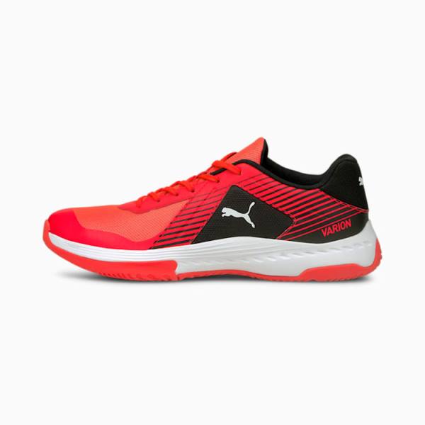 Puma Varion Indoor Sports Férfi Kézilabda Cipő Piros Fehér Fekete | HU11555