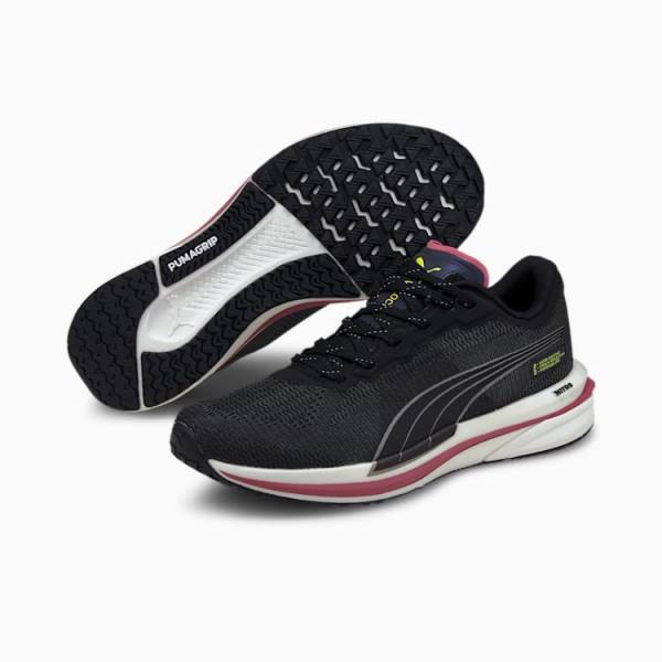 Puma Velocity Nitro WTR Női Futócipő Fekete Titán Sárga | HU03054