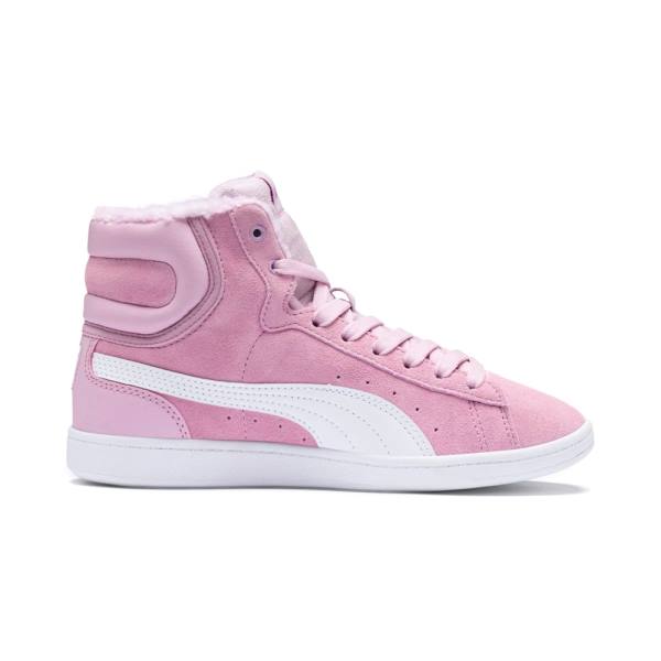 Puma Vikky Mid Fur High Tops Preschool Lány Tornacipő Lila Fehér | HU69767