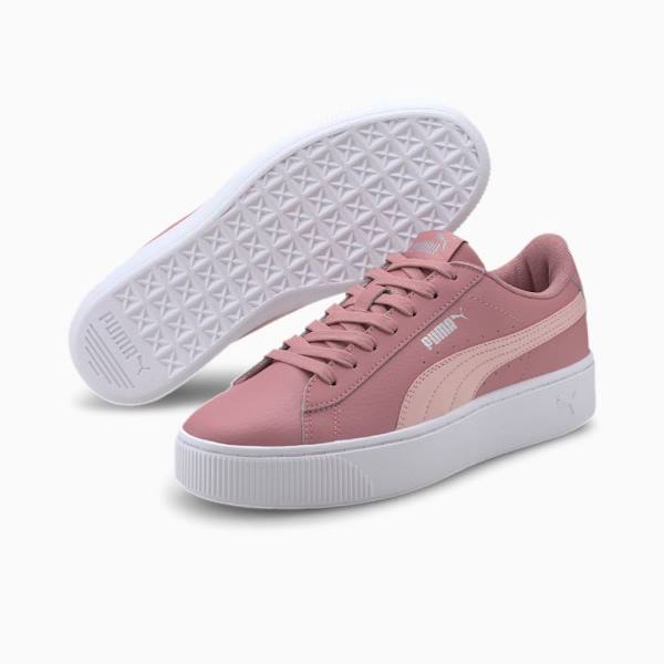 Puma Vikky Stacked Női Tornacipő Fekete Rózsaszín | HU34145