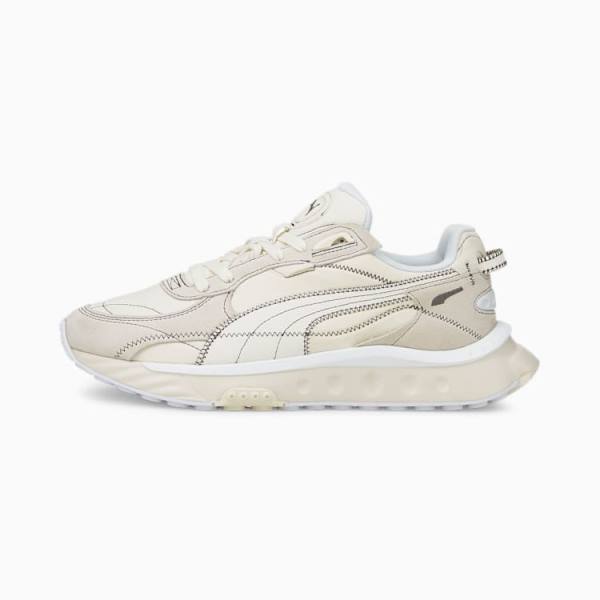 Puma Wild Rider Embroidered Férfi Tornacipő Fehér | HU27763