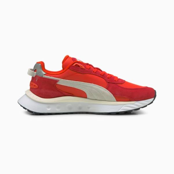 Puma Wild Rider Pickup Férfi Tornacipő Piros | HU70807