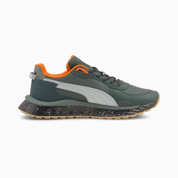 Puma Wild Rider Téli Férfi Tornacipő Zöld | HU72086