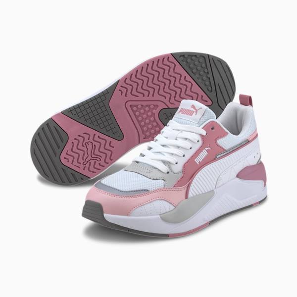 Puma X-Ray 2 Square Férfi Tornacipő Fehér Fekete Rózsaszín | HU14163