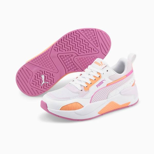 Puma X-Ray 2 Square Férfi Tornacipő Fehér Levendula Korall Rózsaszín Lila | HU36999