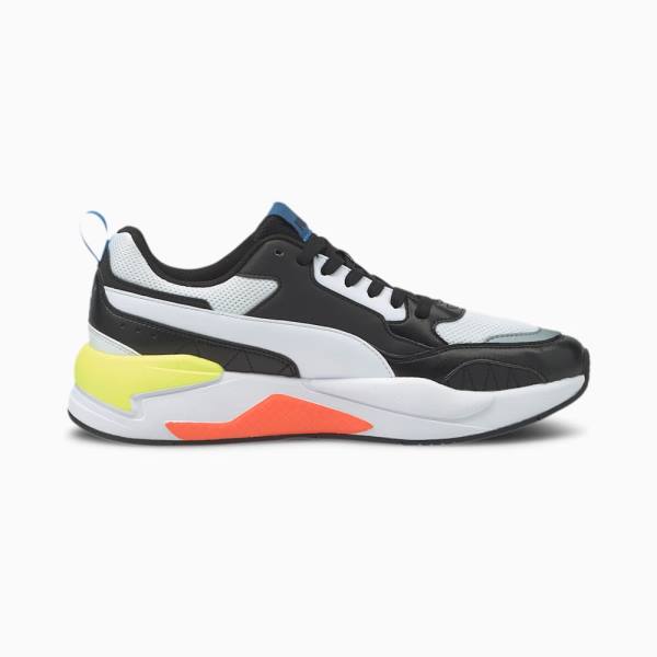 Puma X-Ray 2 Square Férfi Tornacipő Fekete Fehér Kék Sárga | HU45144