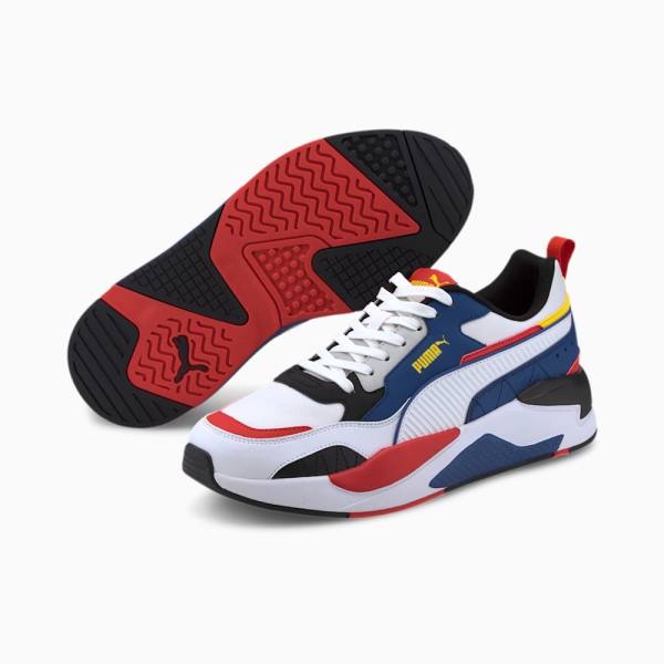 Puma X-Ray 2 Square PACK Férfi Tornacipő Fehér Sötétkék Fekete Szürke Piros | HU53261