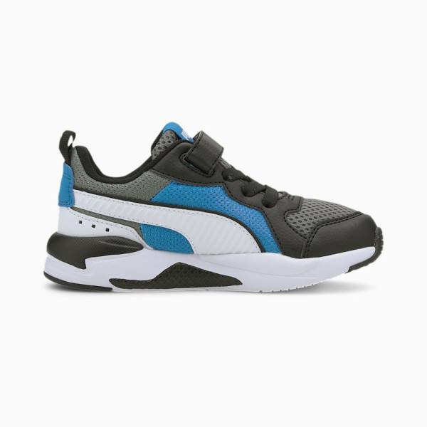 Puma X-Ray AC Fiú Tornacipő Szürke Fehér Fekete Kék | HU80758