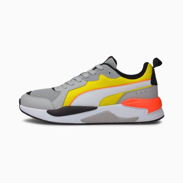 Puma X-Ray Férfi Tornacipő Fehér Sárga Szürke | HU27486