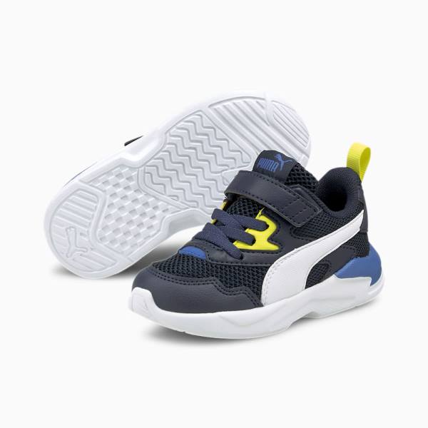 Puma X-Ray Lite Lány Tornacipő Sötétkék Fehér Sárga Kék | HU25752