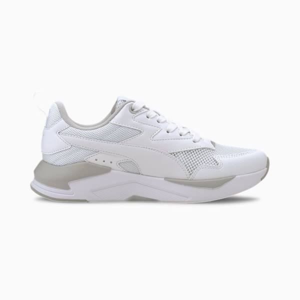 Puma X-Ray Lite Youth Lány Tornacipő Fehér Szürke Titán | HU65048