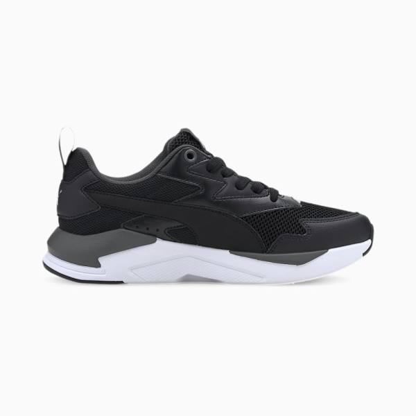 Puma X-Ray Lite Youth Lány Tornacipő Fekete Szürke Titán | HU78383