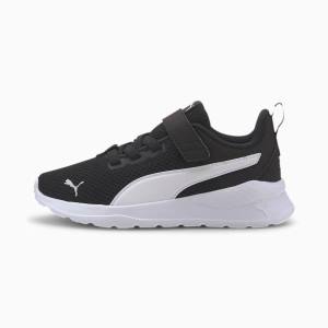 Puma Anzarun Lite Fiú Tornacipő Fekete Fehér | HU46312