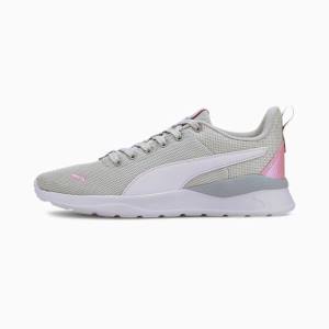 Puma Anzarun Lite Metallic Youth Lány Tornacipő Szürke Fehér Rózsaszín | HU57034