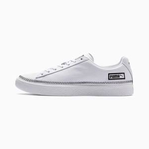 Puma Basket Stitch Férfi Tornacipő Fehér Fekete | HU87990