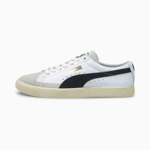 Puma Basket VTG Férfi Tornacipő Fehér Fekete | HU36964